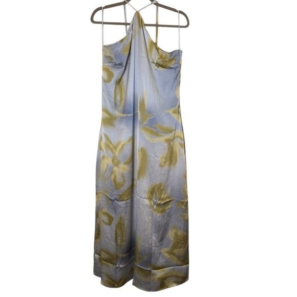 Mus & BomBon Aruba Halter Slip Dress color Azul sz L - Picture 3 of 15